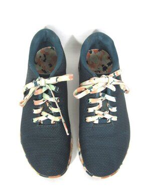 NoBull EUC Size 7.5M Womens Wild Jewel Trainers Teal Orange Green Camo Blue